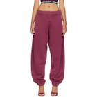 Off-White Burgundy 'Off' Stamp Balloon Sweatpants