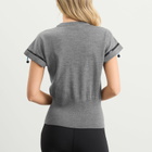 Coperni Women's Tech Merino Polo in Grey