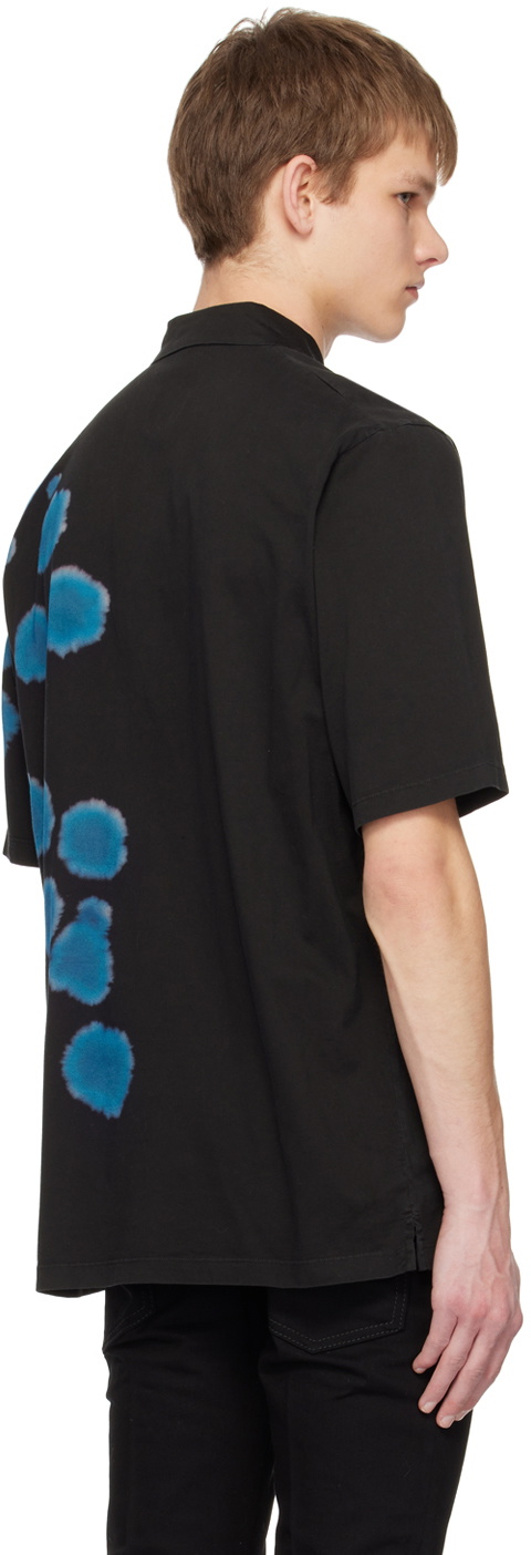 Dsquared2 Black Goth Tie & Dyed Skater Polo