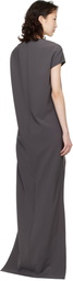 Courrèges Gray Circle Edge Maxi Dress