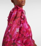 Giambattista Valli Floral silk georgette blouse