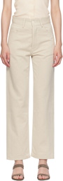 Baserange Beige Tajo Jeans