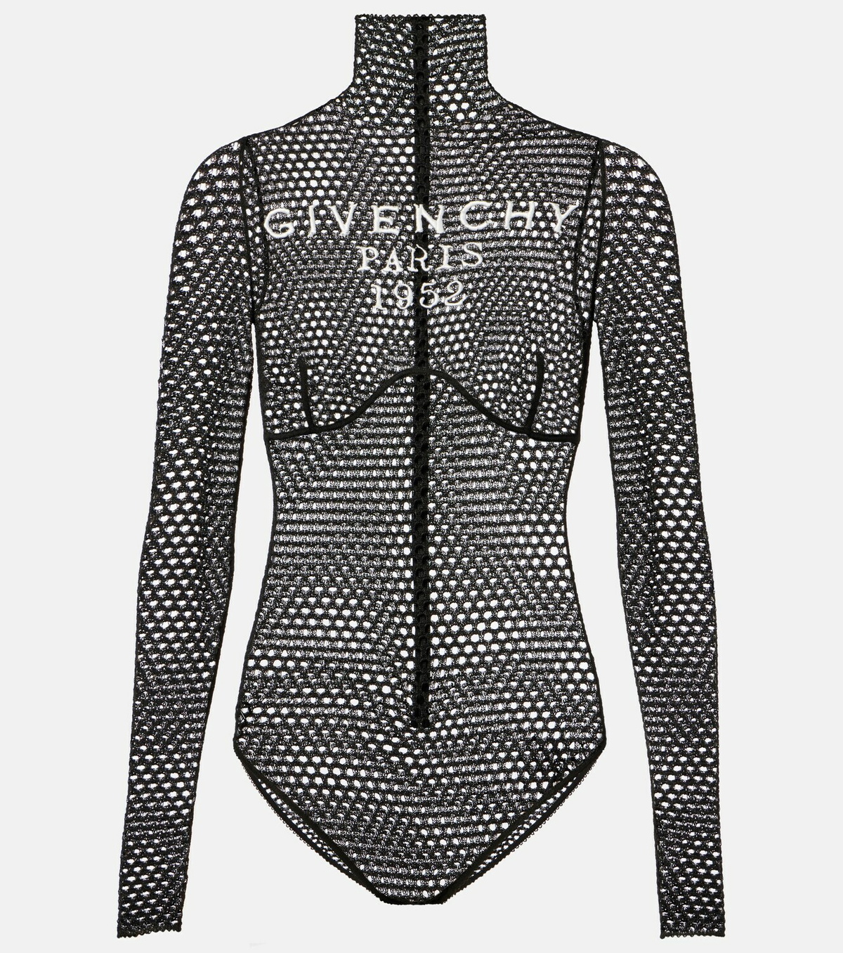 Givenchy Logo mesh bodysuit