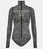 Givenchy Logo mesh bodysuit