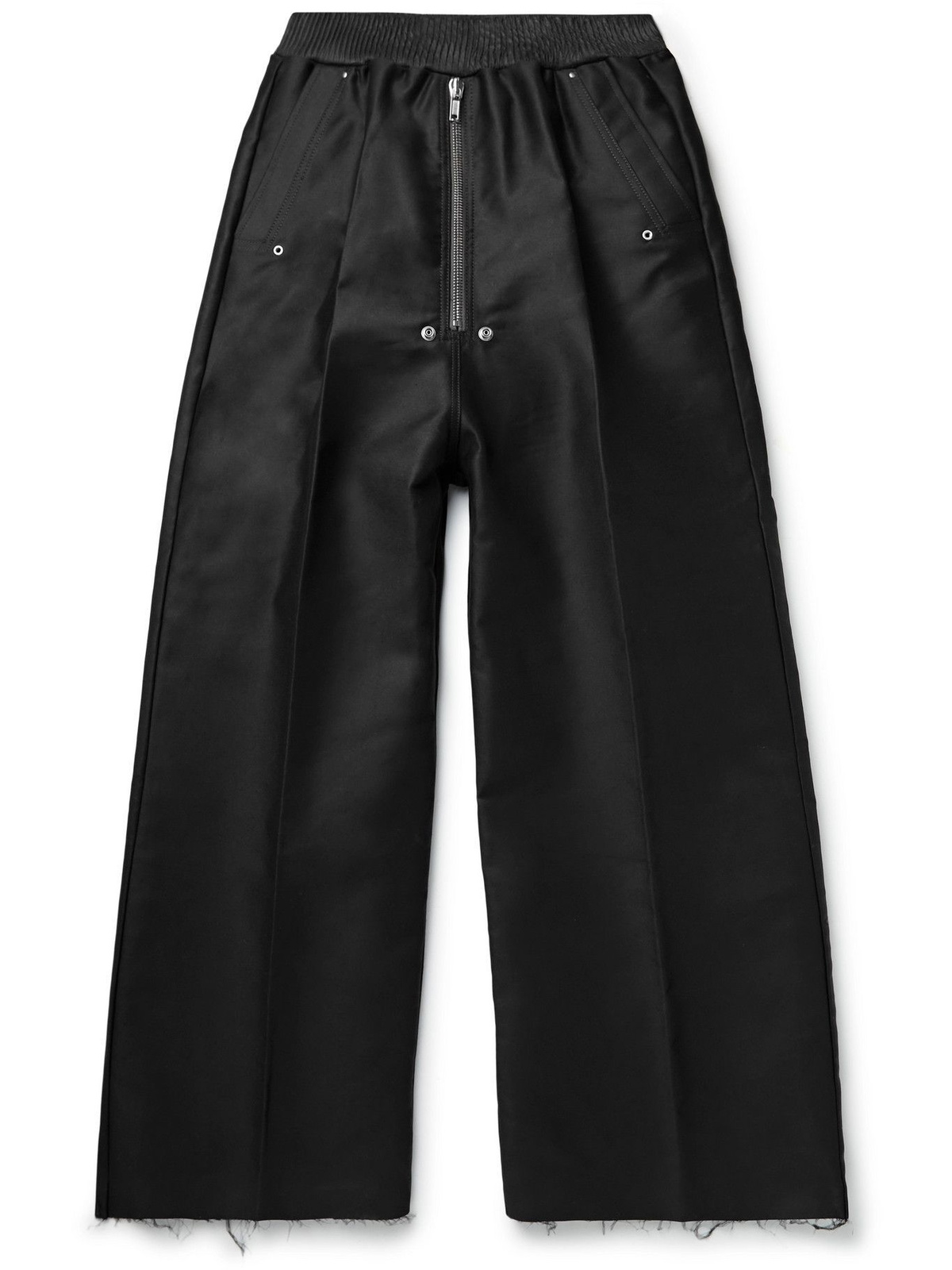 Rick Owens - Geth Belas Wide-Leg Pleated Cotton Trousers - Black