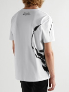 Alexander McQueen - Minimal Skull Printed Cotton-Jersey T-Shirt - White