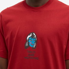Tired Skateboards Men's Ghost T-Shirt in Cardinal