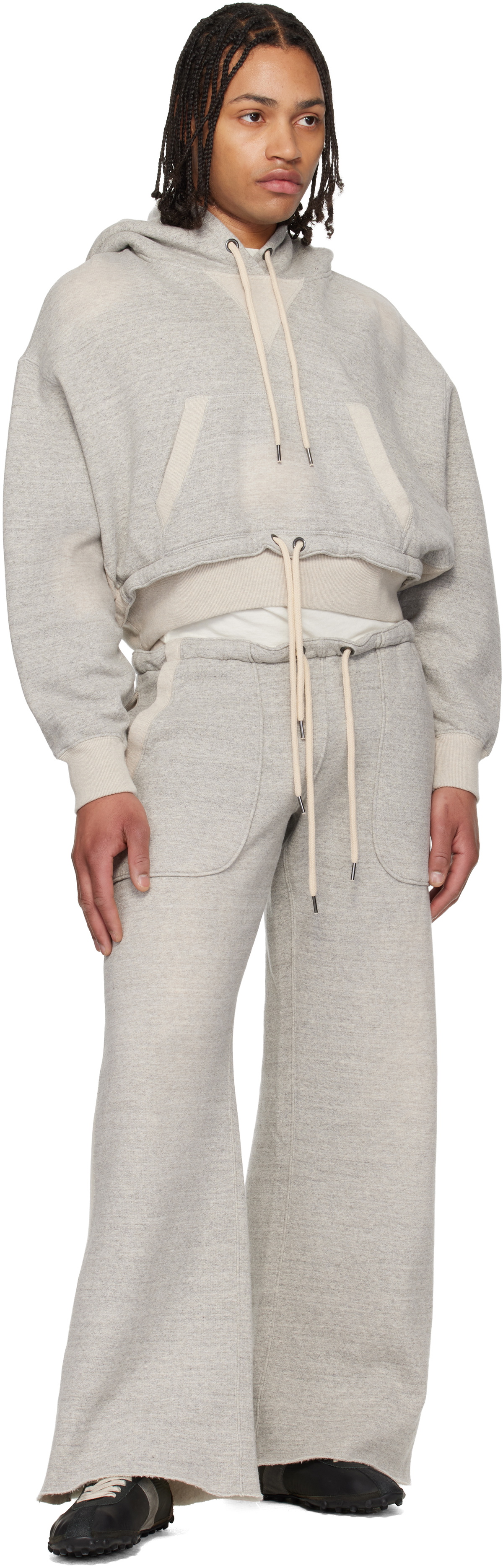 R13 Gray Side Insert Sweatpants