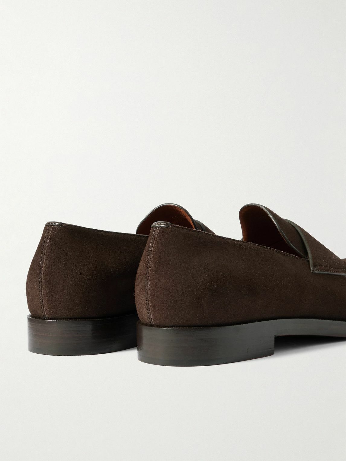 Zegna - Torino Suede Loafers - Brown