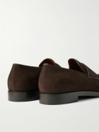 Zegna - Torino Suede Loafers - Brown