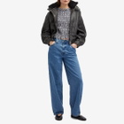 RIXO Women's Gardenia Top in French Check Navy