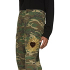 Dolce and Gabbana Green and Brown Camo Cargo Pants
