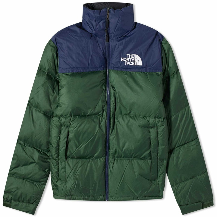 Photo: The North Face Men's 1996 Retro Nuptse Jacket in Pine Needle/Summit Navy