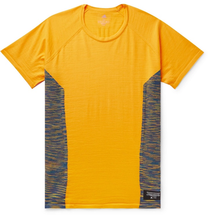 Photo: adidas Consortium - Missoni Space-Dyed Stretch-Knit T-Shirt - Yellow