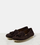 Loro Piana Dot suede moccasins