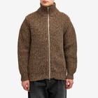 Howlin by Morrison Men's Howlin' Loose Ends Rib Cardigan in Brownie