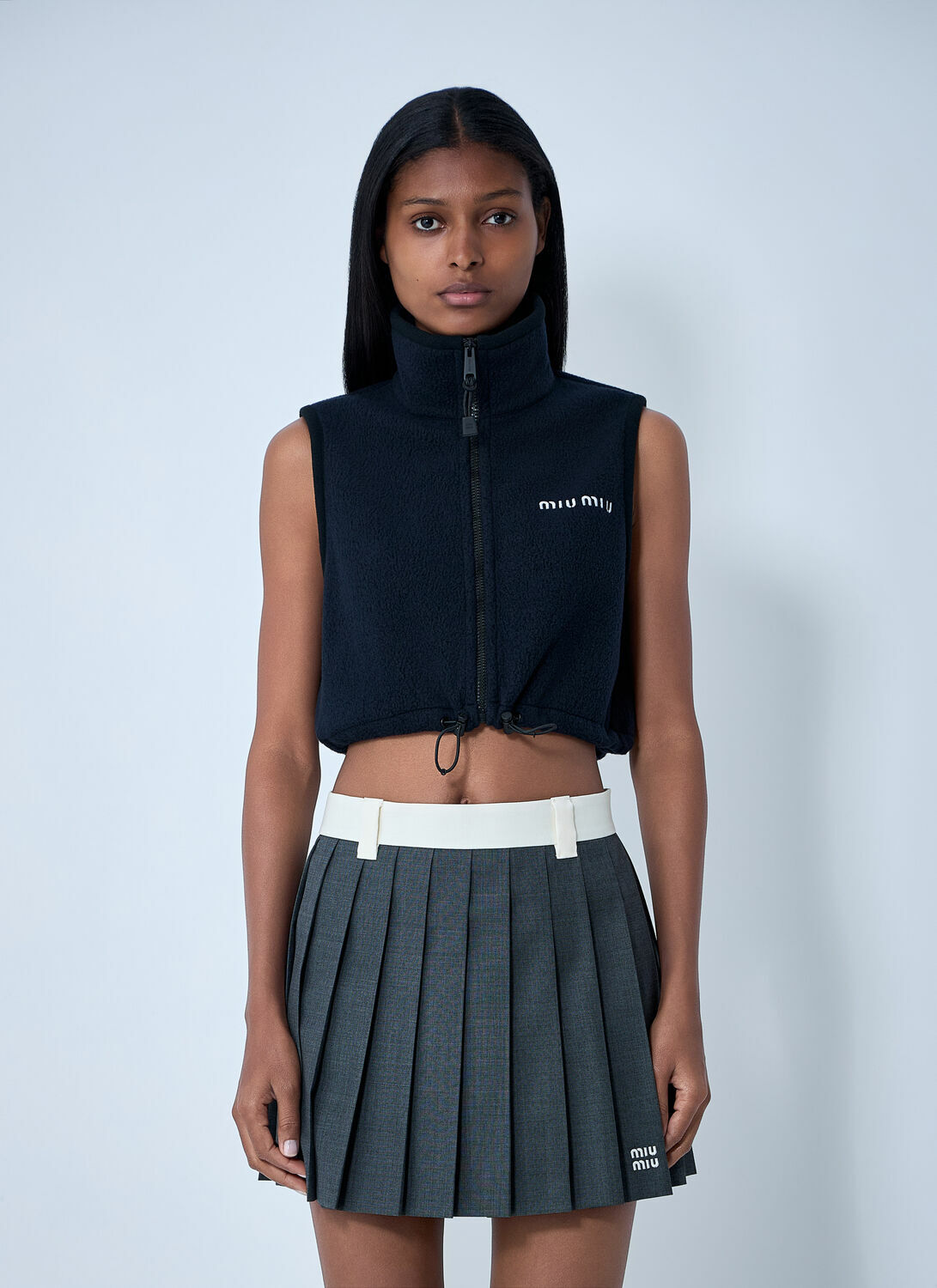 Miu Miu Logo Motif Gilet