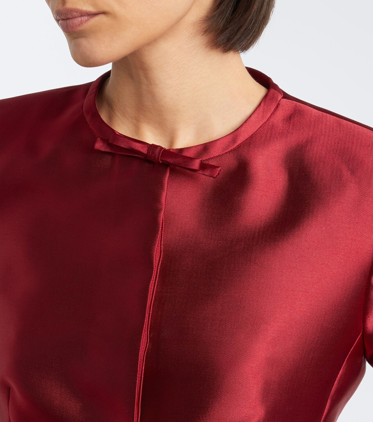 Simkhai Naelle bow-detail satin top