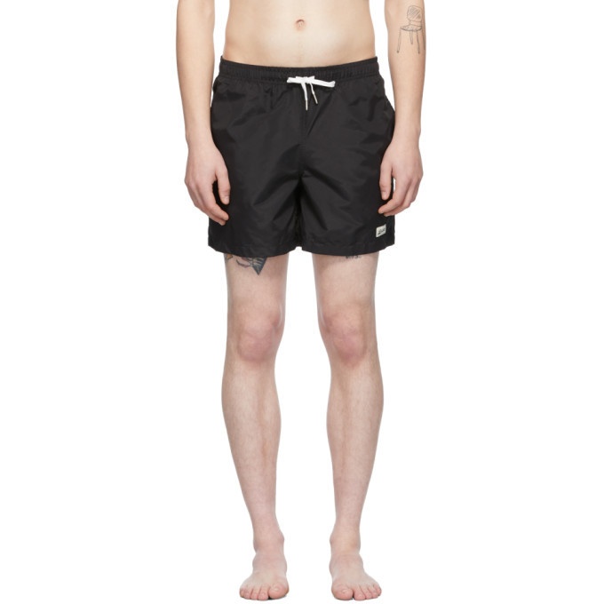 Photo: Bather Black Solid Swim Shorts