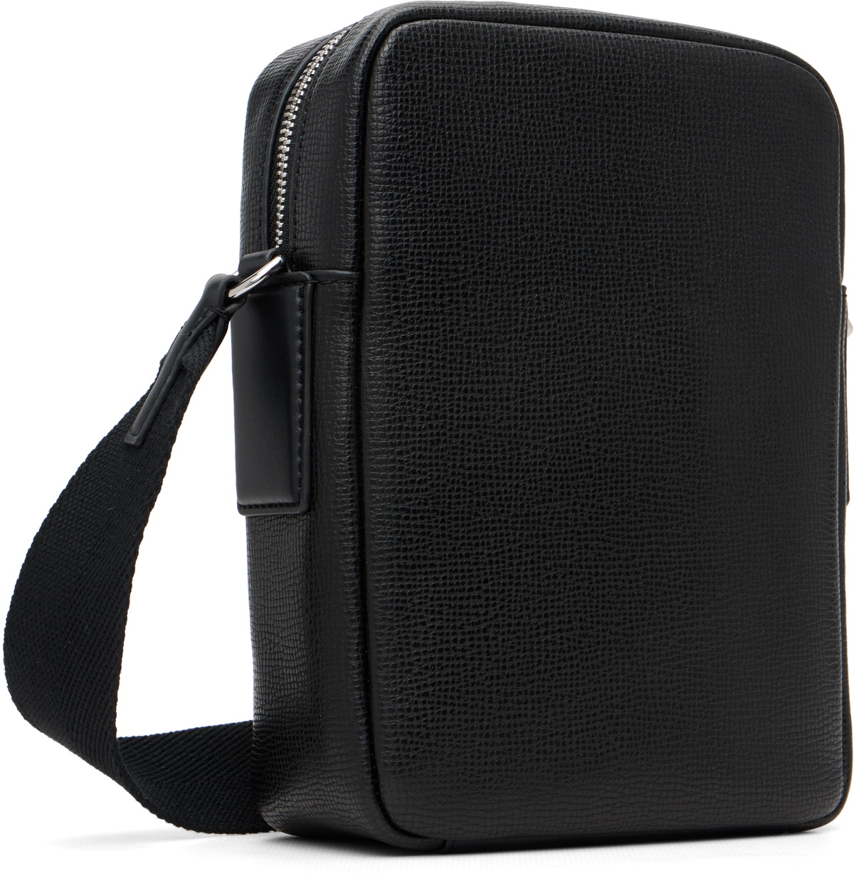 Lacoste Black Ossian Leather Satchel Bag