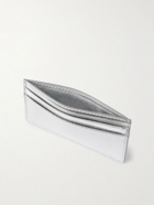 Bottega Veneta - Intrecciato-Embossed Metallic Leather Cardholder