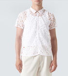 Bode Primrose floral lace shirt