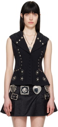 Chopova Lowena Black Calamity Suit Vest