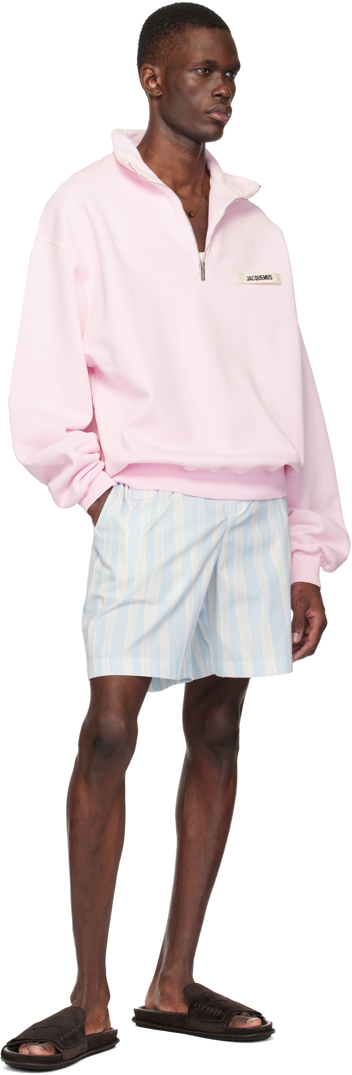 JACQUEMUS Blue & Beige 'The Caleçon Boxer' Shorts