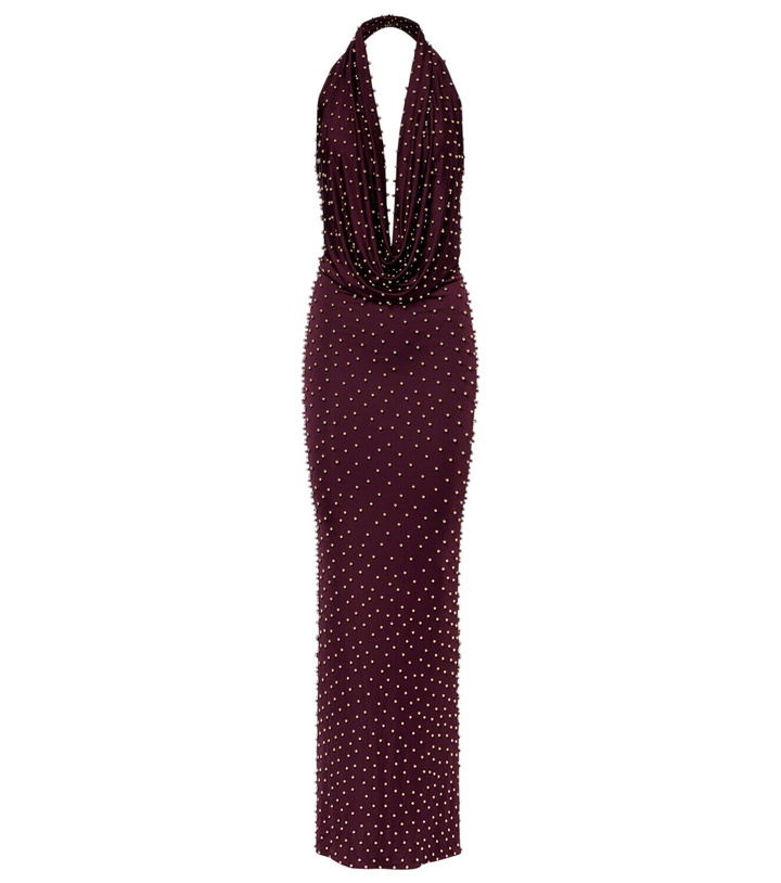 Photo: The New Arrivals Ilkyaz Ozel Agel embellished halterneck gown