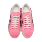 Saint Laurent Pink Suede Court Classic SL/06 Sneakers