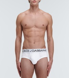 Dolce&Gabbana - Logo cotton-blend briefs