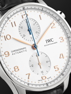 IWC Schaffhausen - Portugieser Automatic Chronograph 41mm Stainless Steel and Alligator Watch, Ref. No. IW371604