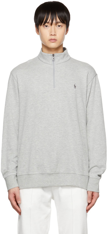 Photo: Polo Ralph Lauren Gray Half-Zip Sweatshirt