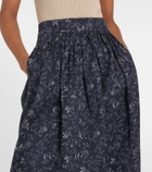 See By Chloé Floral cotton midi skirt