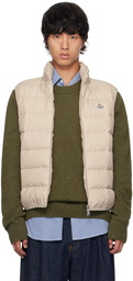 Moncler Beige Contrin Down Vest