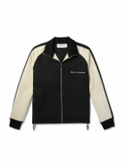 Alexander McQueen - Logo-Embroidered Two-Tone Twill Track Jacket - Black