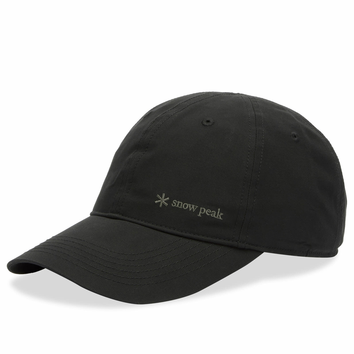 Snow Peak Men's Light Dobby Cloth Cap in Black 