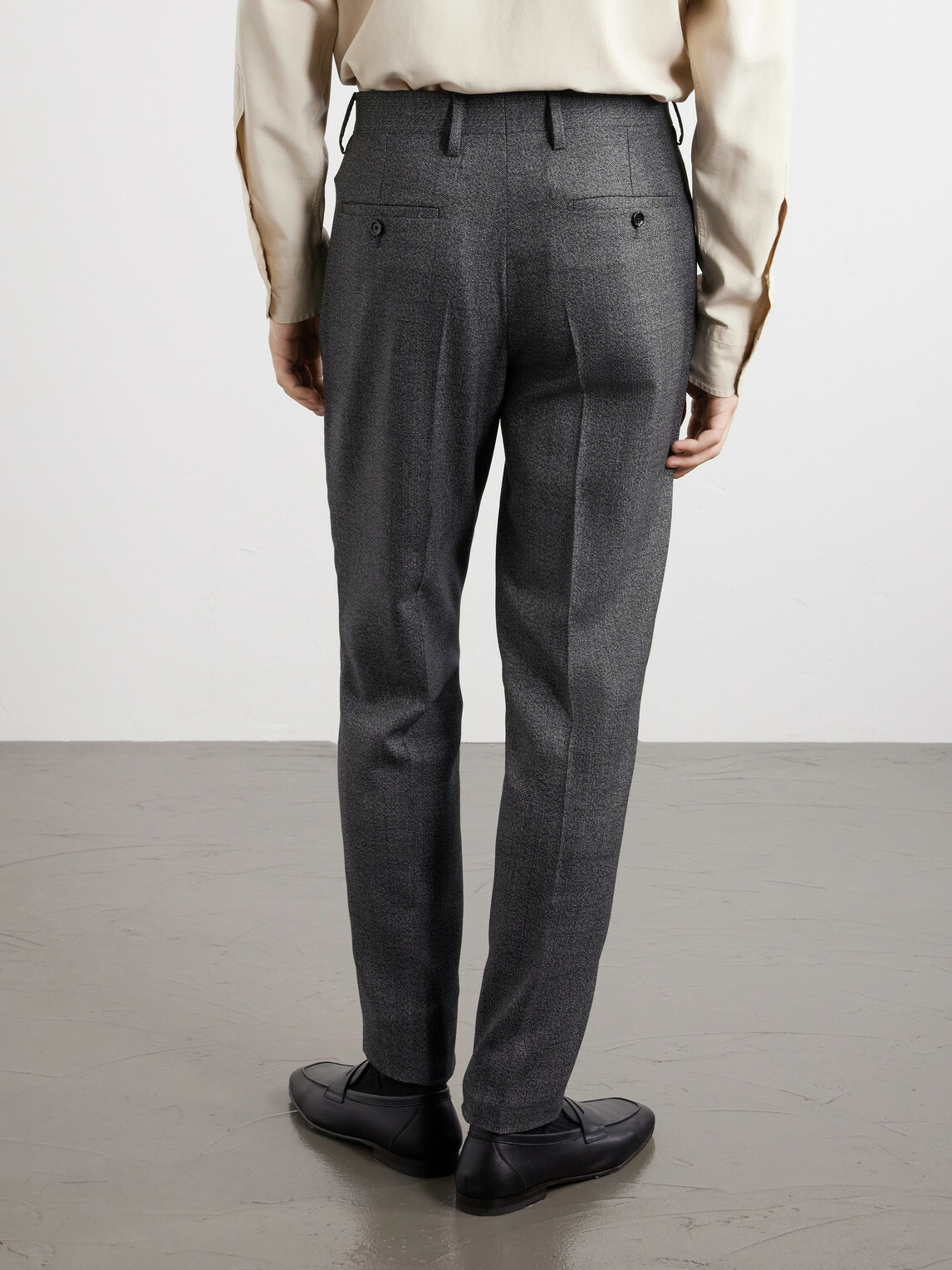 Lardini - Straight-Leg Wool Suit Trousers - Gray
