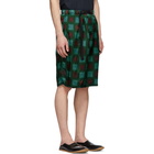 Dries Van Noten Green Piene Shorts