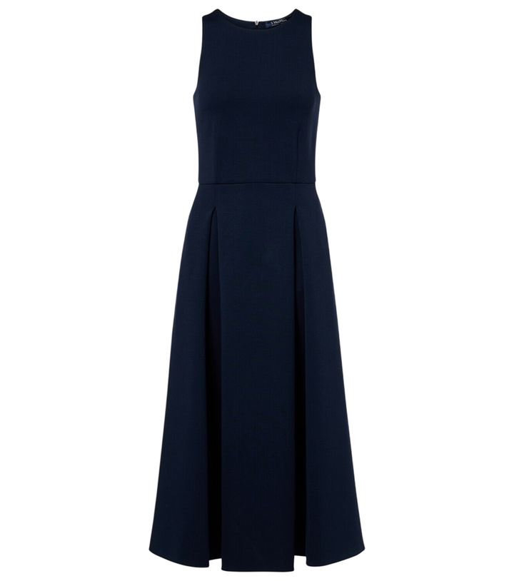 Photo: 'S Max Mara Cannone cotton-blend jersey midi dress