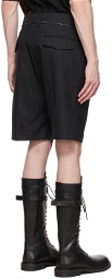 Yuki Hashimoto Black Polyester Shorts