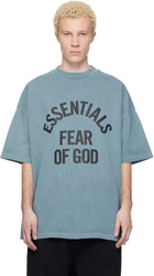 Fear of God ESSENTIALS Blue Campus 90s Short Sleeve T-shirt