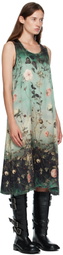 R13 Blue Sleeveless Midi Dress