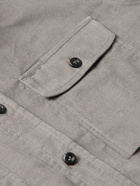 Brioni - Sea Island Cotton-Corduroy Shirt - Gray