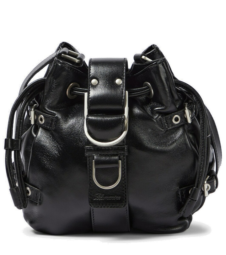 Photo: Blumarine Butterfly Small leather bucket bag