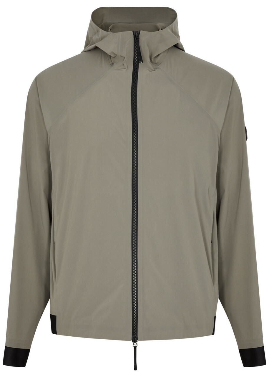 Moncler Kurz Hooded Stretch-nylon Jacket Beige Moncler