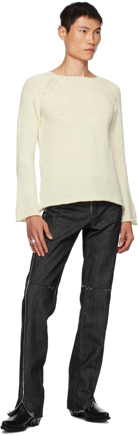 Gabriela Coll Garments Off-White No.246 Sweater Gabriela Coll