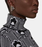 Prada Logo clip-on single earring