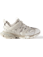 Balenciaga - Track Nylon, Mesh and Rubber Sneakers - Neutrals