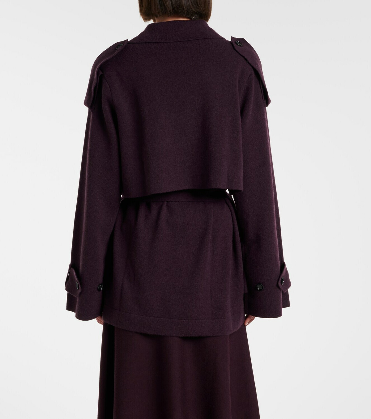 Jardin des Orangers Virgin wool midi skirt
